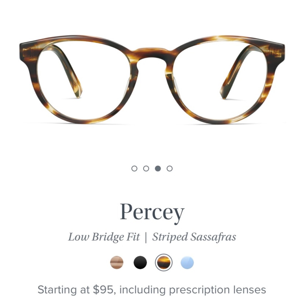 Warby Parker Percey blue light glasses (no prescription)